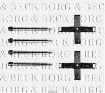 BORG & BECK bbk1208 -  Комплектующие, колодки дискового тормоза